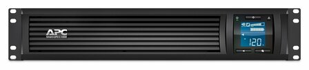 APC Smart-UPS SMC1000I-2UC | 1000 VA / 600 W | 2U Rackmount | 4x IEC C13 Stopcontacten | AVR Spanningsregeling | LCD-scherm | SmartConnect
