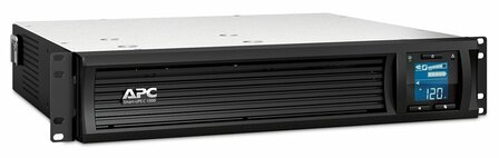 APC Smart-UPS SMC1000I-2UC | 1000 VA / 600 W | 2U Rackmount | 4x IEC C13 Stopcontacten | AVR Spanningsregeling | LCD-scherm | SmartConnect