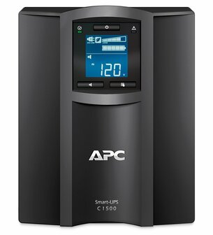 APC Smart-UPS SMC1500IC | 1500 VA / 900 W | Zuivere Sinusgolf-uitgang (netstroomkwaliteit) | 8x IEC | AVR | LCD | SmartConnect