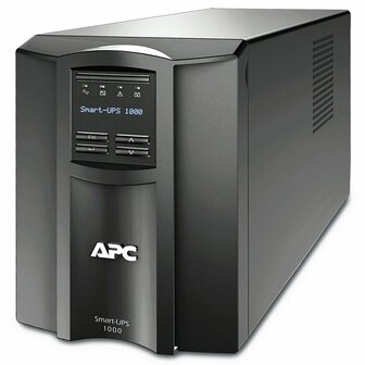 APC Smart-UPS SMT1000IC | 1000 VA / 700W | 8x IEC C13 Stopcontacten | Pure Sine Wave | SmartConnect &amp; SmartSlot | AVR Spanningstabilisatie | LCD-scherm