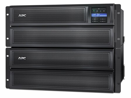 APC Smart-UPS X SMX2200HV | 2200 VA / 1980 W | 4U Rack/Tower Convertible | 8x IEC C13 &amp; 2x IEC C19 Stopcontacten | Zuivere Sinusgolf | AVR Spanningsregeling | LCD-scherm | Uitbreidbare Runtime