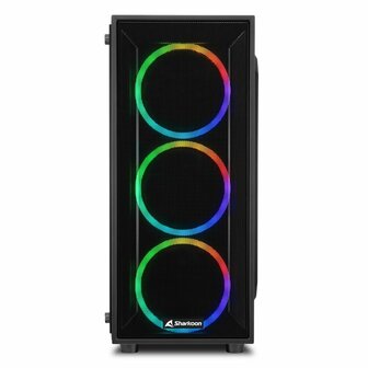 Sharkoon TG4M RGB | Midi Tower Case | Zwart