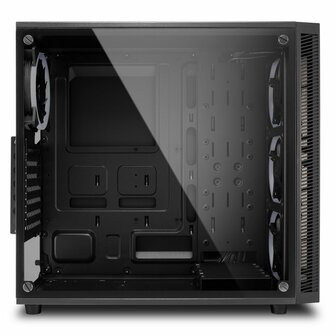 Sharkoon TG4M RGB | Midi Tower Case | Zwart