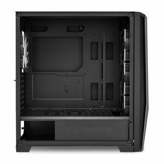 Sharkoon TG7M RGB | Midi Tower Case | Zwart
