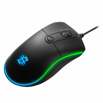 Sharkoon Skiller SGM2 | Bedrade Gaming Muis | USB-A | 6400 DPI | Zwart | RGB
