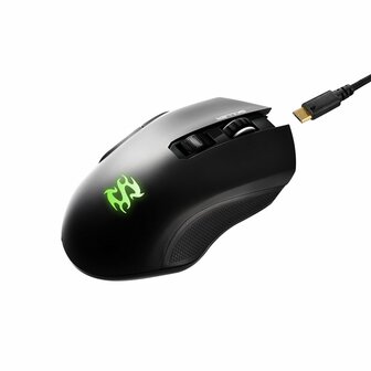 Sharkoon Skiller SGM3 | Draadloze Gaming Muis | RF-Draadloos | 6000 DPI | Zwart | RGB