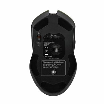 Sharkoon Skiller SGM3 | Draadloze Gaming Muis | RF-Draadloos | 6000 DPI | Zwart | RGB