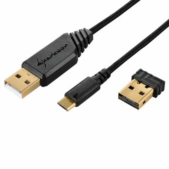 Sharkoon Skiller SGM3 | Draadloze Gaming Muis | RF-Draadloos | 6000 DPI | Zwart | RGB