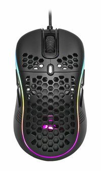 Sharkoon Light&sup2; S | Bekabelde Gaming Muis | Links- en Rechtshandig | USB-A | 6200 DPI | Zwart