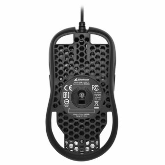 Sharkoon Light&sup2; S | Bekabelde Gaming Muis | Links- en Rechtshandig | USB-A | 6200 DPI | Zwart