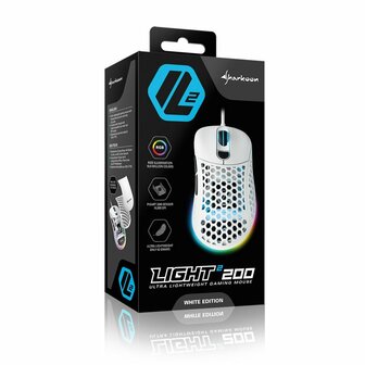 Sharkoon Light&sup2; 200 muis Ambidextrous USB Type-A Optisch 16000 DPI