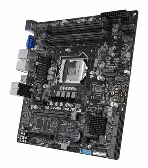 ASUS WS C246M PRO | Socket LGA 1151 | Intel C246 | 4xDDR4 | Micro-ATX | Moederbord