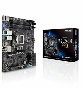 ASUS WS C246M PRO | Socket LGA 1151 | Intel C246 | 4xDDR4 | Micro-ATX | Moederbord