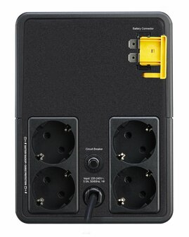 APC Easy-UPS BVX1200LI-GR | 1200 VA / 650 W | 4x Schuko Stopcontacten | AVR Spanningsregeling | LED-statusindicator | Tower UPS