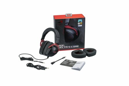 ASUS ROG Delta S Core | Bedraade Over-ear Gaming Headset 3.5mm Connector | RGB | Zwart