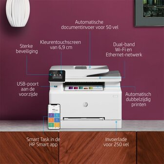 HP Color LaserJet Pro MFP M283fdw AiO Printer | 600 x 600 | Wifi | Kleur