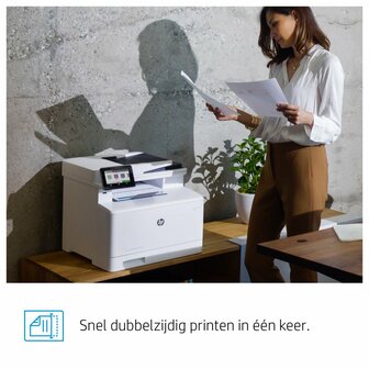 HP Color LaserJet Pro MFP M479fnw, Printen, kopi&euml;ren, scannen, fax, e-mail, Scannen naar e-mail/pdf; ADF voor 50 vel ongekruld