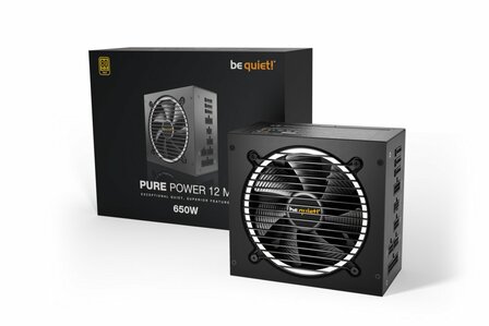 be quiet! Pure Power 12 M power supply unit 650 W 20+4 pin ATX ATX Zwart