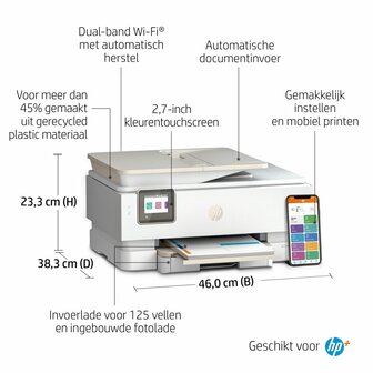 HP Envy Inspire 7920e AiO Inkjetprinter | 4800 x 1200 DPI | Wifi | Kleur