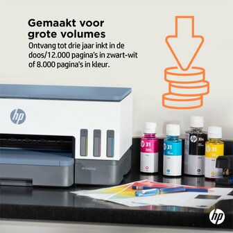 HP Smart Tank 7006 AiO Inkjetprinter | 4800 x 1200 DPI | Wifi | Kleur