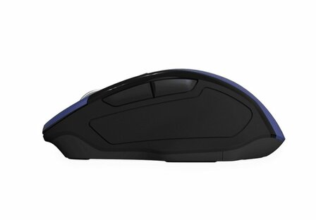 Qware Glasgow | Draadloze Muis | Rechtshandig | RF + Bluetooth | 1600 DPI | Blauw/Zwart