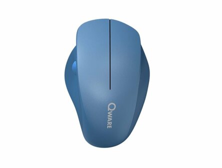 Qware Luton | Draadloze Muis | Rechtshandig | RF | 1600 DPI | Blauw