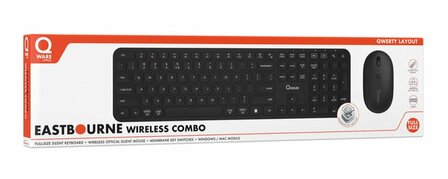 Qware Eastbourne | Draadloze Muis en Toetsenbordcombo | QWERTY