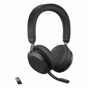 Jabra Evolve2 75 | Draadloze On-Ear Headset met USB | Zwart