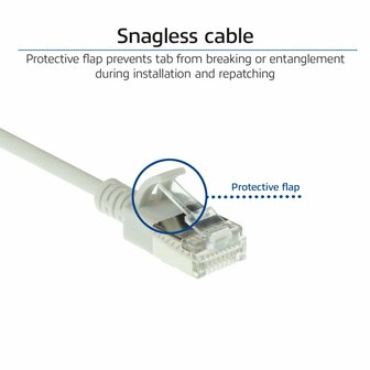 ACT U/FTP Cat 6A Netwerkkabel (DC7000) | 0,5 m | Grijs