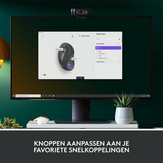 Logitech Signature M650 | Linkshandige Draadloze Muis | RF-Draadloos + Bluetooth | 2000 DPI | Grafiet