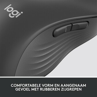 Logitech Signature M650 | Linkshandige Draadloze Muis | RF-Draadloos + Bluetooth | 2000 DPI | Grafiet