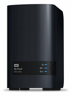 Western Digital My Cloud EX2 Ultra 3.5 Inch 2 bay My Cloud EX2 Ultra NAS, 8TB, Zwart