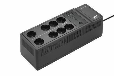APC Back-UPS BE650G2-GR | 650 VA / 400 W | 8x Schuko Stopcontacten | 1x USB-A Oplaadpoort | LED-statusindicator | Vervangbare Batterij | Compacte Tower UPS