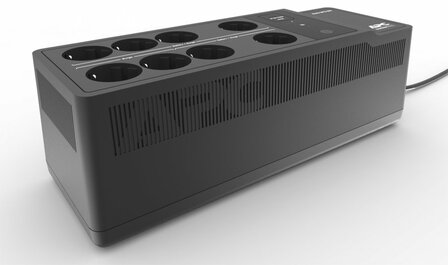 APC Back-UPS BE650G2-GR | 650 VA / 400 W | 8x Schuko Stopcontacten | 1x USB-A Oplaadpoort | LED-statusindicator | Vervangbare Batterij | Compacte Tower UPS