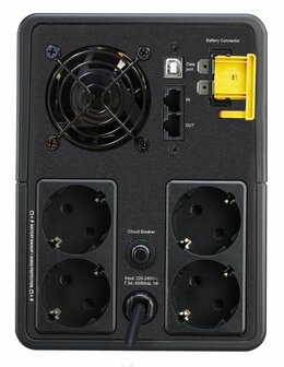 APC Back-UPS BX1600MI-GR | 1600 VA Noodstroomvoorziening | 4 Stopcontacten | Automatische Voltagecorrectie | Piekschadepreventie