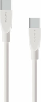 Mobiparts | USB-C naar USB-C Kabel | 2A | 1m | Wit (Bulk)