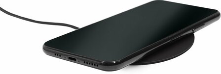Mobiparts Wireless Quick Charger | Draadloze Oplader 15W Flat Qi | Zwart