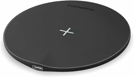 Mobiparts Wireless Quick Charger | Draadloze Oplader 15W Flat Qi | Zwart