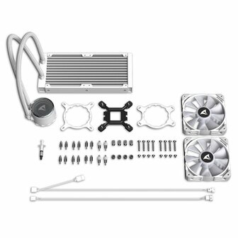Sharkoon S80 RGB 240mm | White Edition | All-in-One CPU Waterkoeler