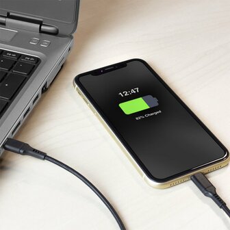 ACT kabel | USB-C naar Lightning | 1 m | Zwart | AC3095