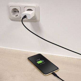 ACT kabel | USB-C naar Lightning | 1 m | Zwart | AC3095
