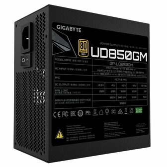 Gigabyte UD850GM | 850 Watt Gold ATX PSU | Modulair | Power Supply | Voeding