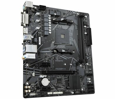 Gigabyte A520M H (rev. 1.0) | Socket AM5 | AMD A520 | 2xDDR4 | Micro-ATX | Moederbord