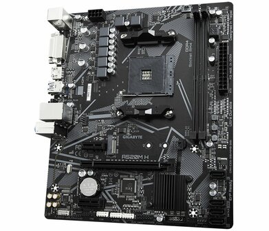 Gigabyte A520M H (rev. 1.0) | Socket AM5 | AMD A520 | 2xDDR4 | Micro-ATX | Moederbord