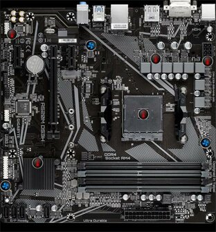 Gigabyte A520M DS3H (rev. 1.x) | Socket AM4 | AMD A520 | 4xDDR4 | Micro-ATX | Moederbord