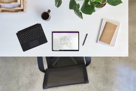 Microsoft Surface Typecover STD Zonder pen storage/ Zonder pen Pro 8 &amp; X