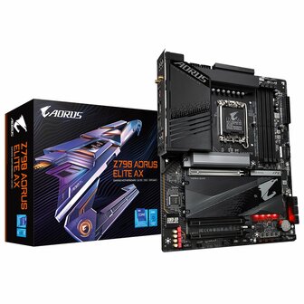 Gigabyte Z790 AORUS ELITE AX | Socket LGA 1700 | Intel Z790 | 4xDDR5 | ATX | Moederbord