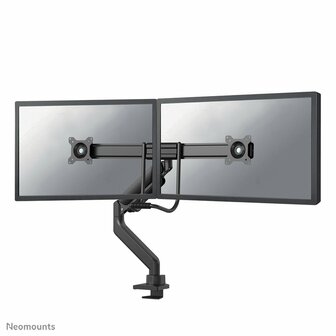 Neomounts Newstar DS75-450BL2 | In Hoogte Verstelbare Monitor-bureaubeugel | Tot 32&quot; | Max 8kg | VESA 100x100 | 2 Monitoren