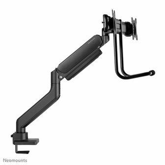 Neomounts Newstar DS75-450BL2 | In Hoogte Verstelbare Monitor-bureaubeugel | Tot 32&quot; | Max 8kg | VESA 100x100 | 2 Monitoren