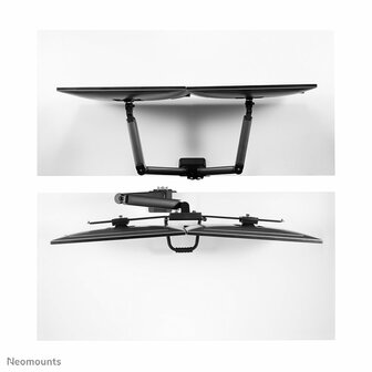 Neomounts Newstar DS75-450BL2 | In Hoogte Verstelbare Monitor-bureaubeugel | Tot 32&quot; | Max 8kg | VESA 100x100 | 2 Monitoren
